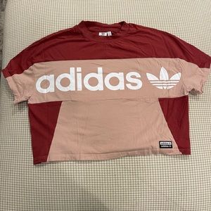 Oversized Adidas Cropped top
